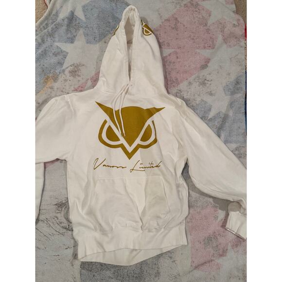 3blackdot Other - 3BLACKDOT Vanoss Limited Edition Size Small Gaming Hoodie w/ Metallic Gold White